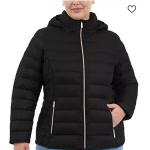 Michael Kors Plus Coat 2X Black